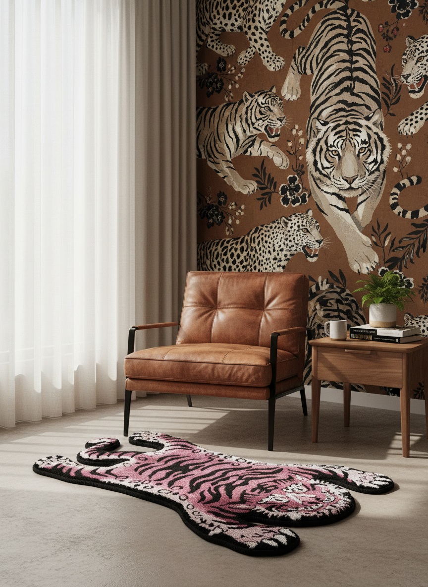 Napoleon14, tigermatta, rosa